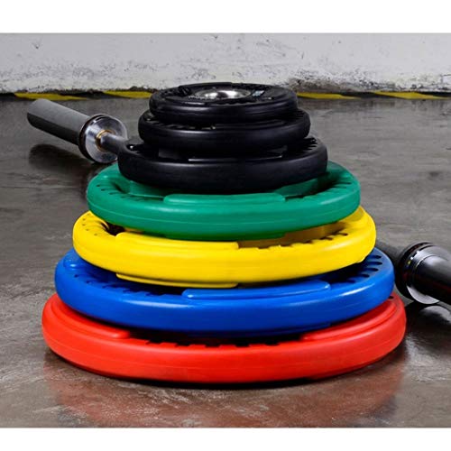 Pesas de Disco Discos de Pesas para Musculación 10kg / 15KG / 20kg / 25kg placas con barra individual 3 agujeros Pesas Pesas de disco for placas Home Fitness Gym pesas con mancuernas Peso Barra Discos