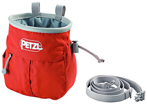 Petzl Sakapoche - Bolsa de magnesio para Adultos, Color Rojo, Talla única