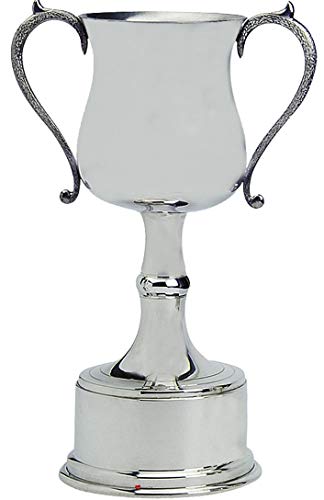 Pewter Sporting Trophy 6 Pulgadas Pulido Estilo Georgiano Fútbol, ​​Rugby, Remo