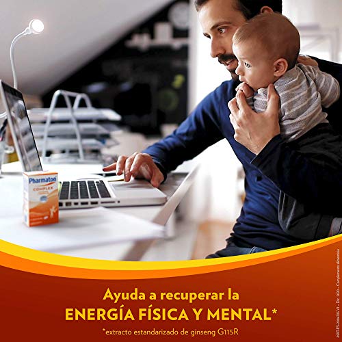 Pharmaton Complex - Multivitamínico con Ginseng - 60 Comprimidos Compactos - Energía Física y Mental