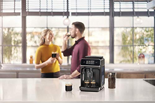 Philips EP2220/10 Cafetera superautomática, Acero Inoxidable, Negro Mate