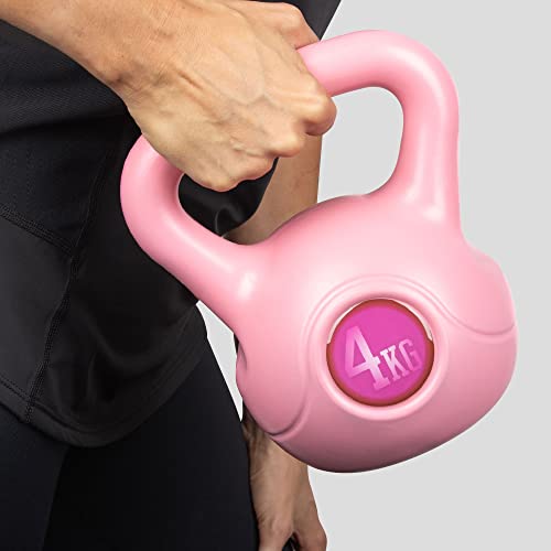 Phoenix Fitness 4kg Pink Kettlebell Pesa Rusa Rosa de 4 kg, Unisex