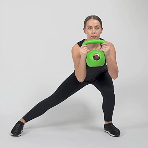 Phoenix Fitness RY930 Workout Kettlebell, Bell Kettle Peso Máximo Para Entrenamiento De Fuerza Y C​ardio, 4KG, Verde