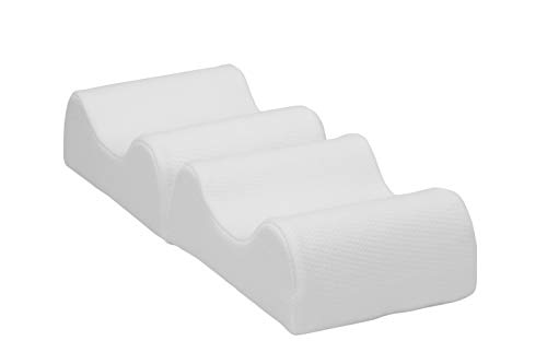 Pikolin Home - Almohada visco ergonómica plegable con funda desenfundable que alivia el dolor en piernas y rodillas de firmeza media