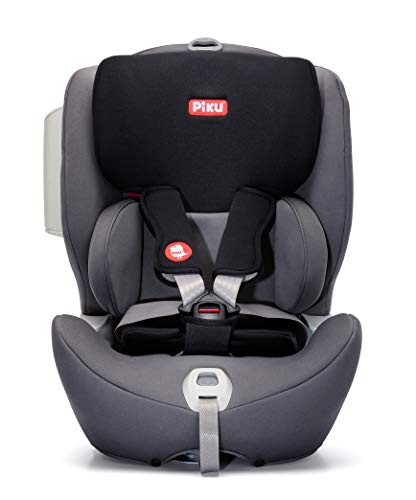 Piku Silla Auto Grupo 123 ISOFIX, Kanda Plus, Reclinabile, 9-36 kg, Gris