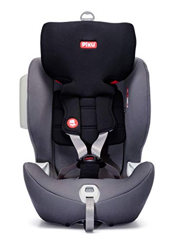 Piku Silla Auto Grupo 123 ISOFIX, Kanda Plus, Reclinabile, 9-36 kg, Gris