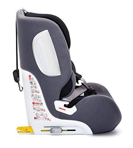 Piku Silla Auto Grupo 123 ISOFIX, Kanda Plus, Reclinabile, 9-36 kg, Gris