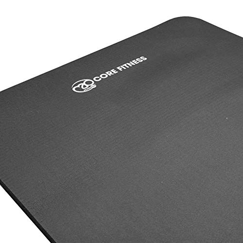 Pilates-Mad Core Fitness Colchoneta de Ejercicios, Unisex Adulto, Negro, 10 mm