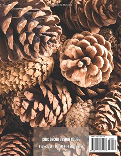 Pine Cones: Decorative Stacking book for Coffee Tables & Bookshelves | Perfect for Rustic Woodland & Nature Home Decor & Interior Design (Woodland Nature Series)