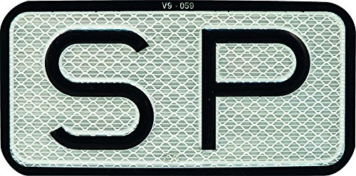 PLACA SERVICIO PUBLICO "SP" 15 x 7,5 cms