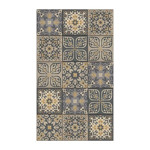 Plage Vinilos para Escaleras-Azulejos Antiguos Ciola, Gris, 19x3x100 cm, 3 Unidades