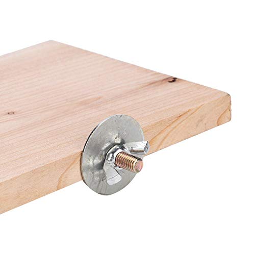 Plataforma de madera natural para mascotas, escalada, salto, plataforma de juguete, soporte de madera, juguete para moler piernas, accesorios de jaula limpia, hámster, loro