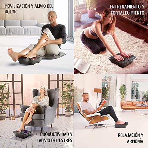 Plataforma Vibratoria Sportstech VX350 2en1 Hogar + Oficina | Vibración Fitness + Dispositivo de Masaje Estimula la Circulación Sanguínea en las Piernas | Alivia el Dolor y Revitaliza los Pies