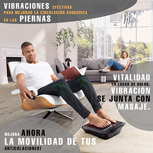 Plataforma Vibratoria Sportstech VX350 2en1 Hogar + Oficina | Vibración Fitness + Dispositivo de Masaje Estimula la Circulación Sanguínea en las Piernas | Alivia el Dolor y Revitaliza los Pies