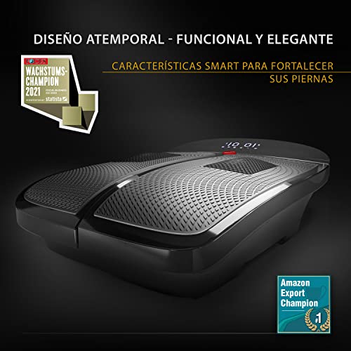 Plataforma Vibratoria Sportstech VX350 2en1 Hogar + Oficina | Vibración Fitness + Dispositivo de Masaje Estimula la Circulación Sanguínea en las Piernas | Alivia el Dolor y Revitaliza los Pies