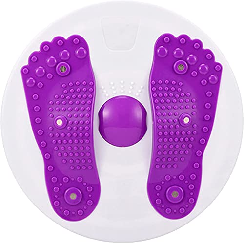 Plato Giratorio para la Cintura, Placa Giratoria para el Disco de la Cintura, Tabla de Equilibrio Giratoria para Moldear el Cuerpo, Equipo de Entrenamiento para Fitness para Piernas Y Abdomen (Purple)