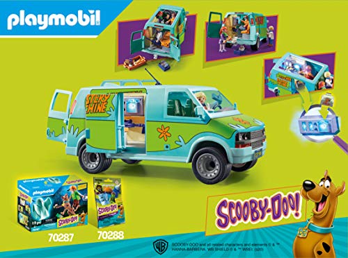 PLAYMOBIL SCOOBY-DOO La Máquina del Misterio con Efectos de Luz, a partir de 4 Años (70286)