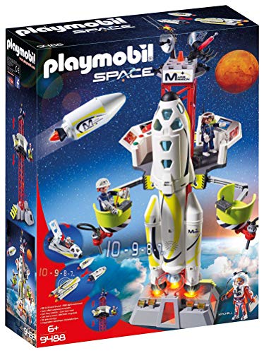 Playmobil Space 9488 Cohete con Plataforma de Lanzamiento, A partir de 6 años [Exclusivo]