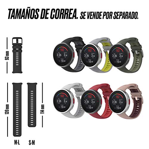 Polar Vantage V2 con H10 Sensor - Premium Multisport GPS Smartwatch - Registro de Frecuencia Cardíaca en la Muñeca para Running, Natación, Ciclismo - Controles de Música, Predicción Meteorológica