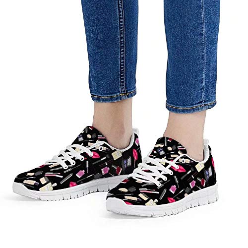 POLERO - Zapatillas de deporte para hombre y mujer, transpirables, con cordones y diseño de dibujos animados, 35-48 EU, color, talla 39 EU