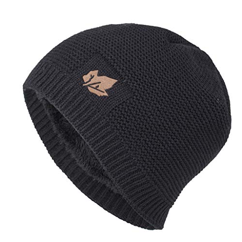 POLP Sudaderas con Capucha Hombres Gorro de Punto Invierno Caliente Tejido Unisex Gorros de Punto para Hombre Mujer Sombrero de protección auditiva Clásico