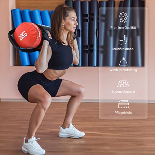 Power Bag Premium 5-30 kg Gimnasio Bag - Saco de arena para gimnasia funcional saco de peso, saco