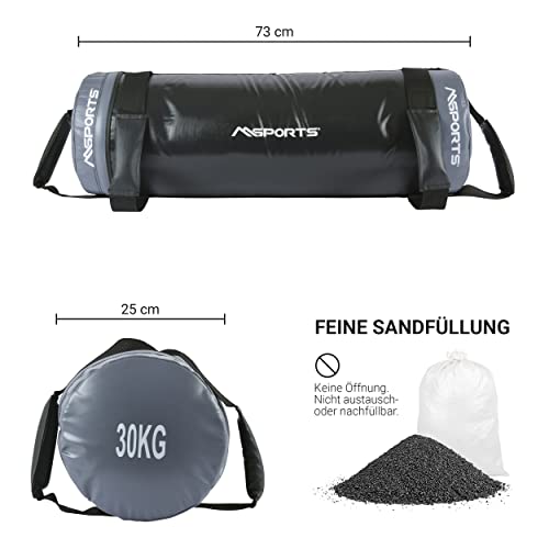 Power Bag Premium 5-30 kg Gimnasio Bag - Saco de arena para gimnasia funcional saco de peso, saco