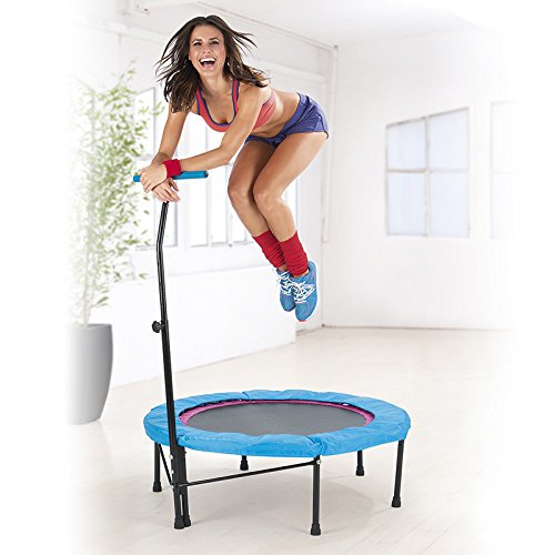 Power Maxx Trampoline Jumping Fitness - Black/Blue