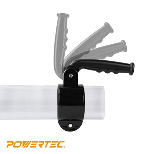 POWERTEC 70282 Kit de accesorios para barrido de piso de manguera de recogida de polvo de 4 pulgadas