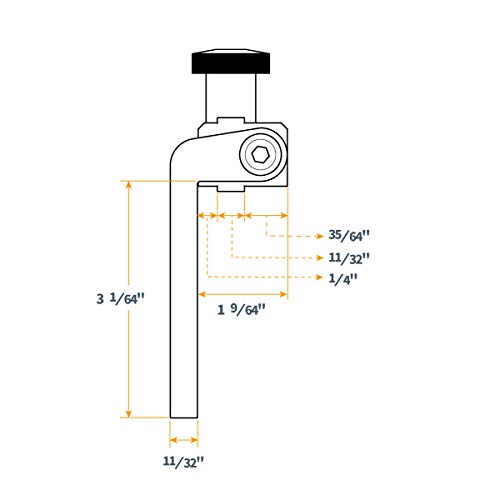 POWERTEC 71367 - Tope para valla (3 pulgadas)