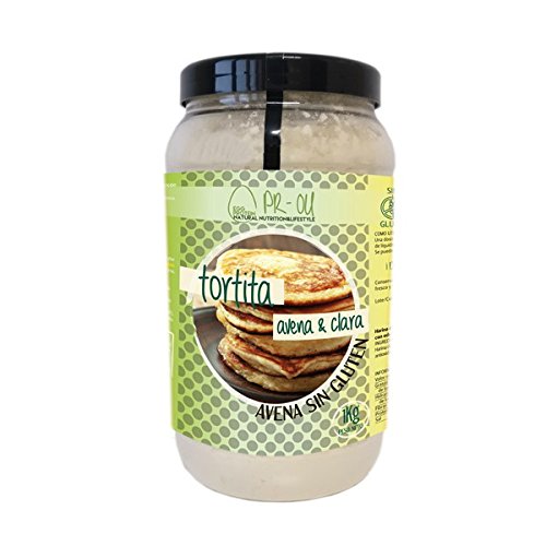 PR-OU Tortitas proteicas de Clara de Huevo y Avena 1 kg - Galleta