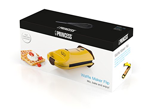 Princess 132400 Gofrera Máquina, prepara 2 gofres al Mismo Tiempo, función de Giro, 700 W, Plastique