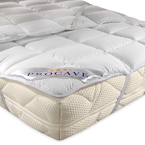 PROCAVE Micro Confort Protector colchón en Varios tamaños, Made in Germany, Funda colchón de Microfibra y poliéster, Soft Touch, Válido para Camas de Agua y Box Spring, 90x200 cm