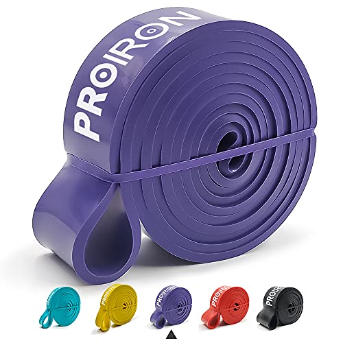 PROIRON Bandas de Ejercicios Bandas de Resistencia asistidas Bandas para pullups Levantamiento de Pesas Bandas de Movilidad para Hombres y Mujeres Mejorar Fuerza (Morado(60-100LB))