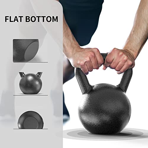 PROIRON Pesa Rusa de Hierro Fundido, Kettlebell 4kg para fisicoculturismo y Entrenamiento con Pesas