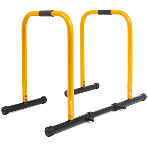 Prosource Multifunctional Estación Dip Stand, Unisex-Adult, Yellow, One Size