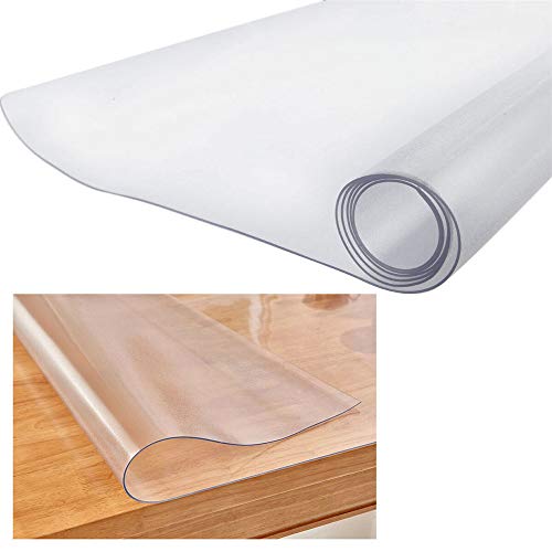 Protector de Mesa de PVC Transparente Protector de Pantalla, Ordenador Comedor Mantel Impermeable para Suelo de Madera, Esterilla, Mesa de café (40x60cm)