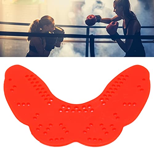 Protector Dental Deportivo, Protector Bucal de Boxeo, Protección de las Encías, Estable, Práctico para Artes Marciales Mixtas para Hockey de Lacrosse(rojo)