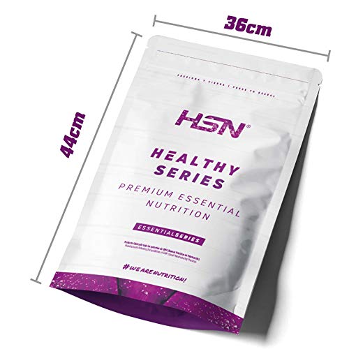 Proteína de Guisante Aislada de HSN | Sin Sabor 2 Kg = 67 Tomas por Envase | 100% Vegana | Pea Protein Isolate | No-GMO, Sin Gluten, Sin Soja ni Azúcares añadidos