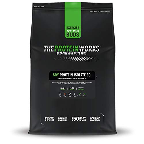 Proteína De Soja 90 (Aislado) | 100% Vegano, Procedente De Fuentes Sostenibles, Bajo En Grasas, Sin Azúcares Añadidos , Sin Gluten | THE PROTEIN WORKS, Chocolate Suave, 500g