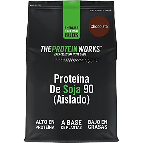 Proteína De Soja 90 (Aislado) | 100% Vegano, Procedente De Fuentes Sostenibles, Bajo En Grasas, Sin Azúcares Añadidos , Sin Gluten | THE PROTEIN WORKS, Chocolate Suave, 500g