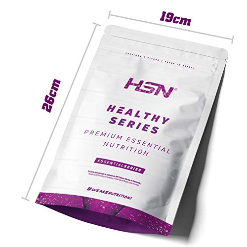 Proteína de Soja Aislada de HSN | Sabor Chocolate 500 gr = 17 Tomas por Envase | 100% Vegana | Soy Protein Isolate | No-GMO, Sin Gluten