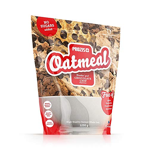 Prozis Oatmeal - Cereales Repletos de Proteínas, Hidratos de Carbono de Alta Calidad y Fibras Saciantes - Sabor Pepitas de chocolate - 1250 g