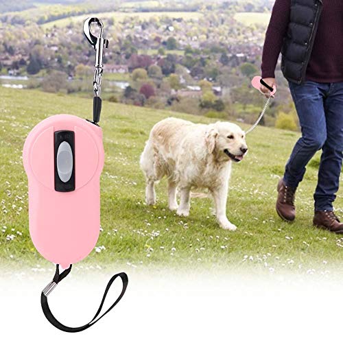 Pssopp Correa retráctil para Perros - Resistente para Mascotas Correa para enredos Freed Dog Walking Leash Cinta Reflectante de Nailon Fuerte con Mango Antideslizante Perros pequeños(Rosa)