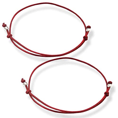 Pulsera hilo rojo del destino, Plata