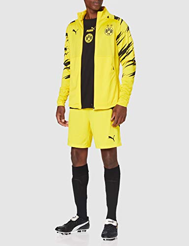 PUMA BVB Shorts Replica Pantalones Cortos, Hombre, Cyber Yellow, L