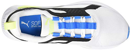 PUMA Disperse XT Men's, Zapatillas de Gimnasio Hombre, Blanco White/Nrgy Blue/Fizzy Yellow, 44 EU