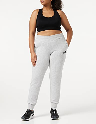 PUMA ESS Sweat Pants TR cl Pants, Mujer, Light Gray Heather, M