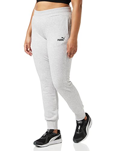 PUMA ESS Sweat Pants TR cl Pants, Mujer, Light Gray Heather, M