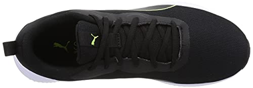 PUMA Flyer Flex, Zapatillas para correr, para Unisex adulto, Negro (Puma Black-Green Glare), 44.5 EU